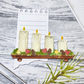 Die Ljusstake med mossa gummiapan J