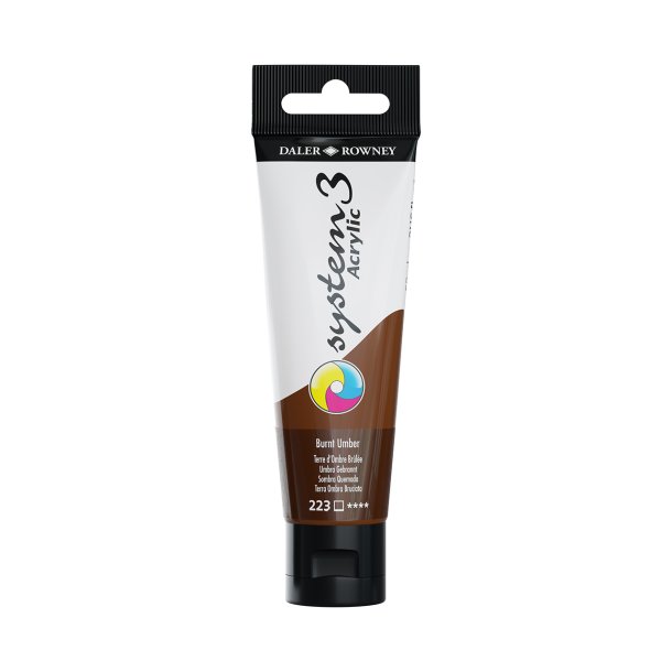Akrylmaling System 3 59ml Burnt Umber