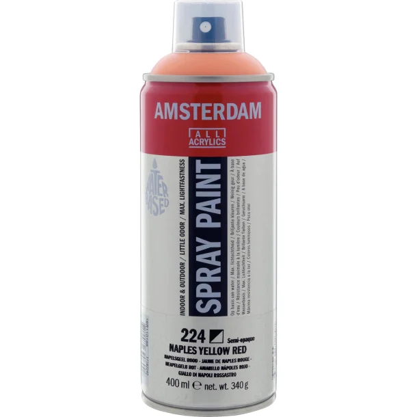 AMSTERDAM Spray paint 400 ml Naples Yellow Red 224