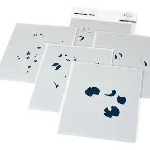 Heart of Gold stencil Pink fresh D17