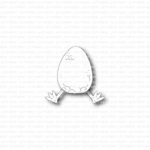 Gummiapan Die �gg med kycklingf�tter