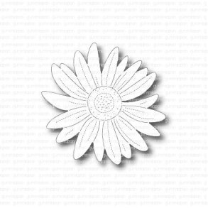 Gummiapan Die Flower with stitches