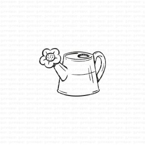 Gummiapan gummistempel Blomsterkanna ST27