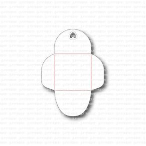 Gummiapan Die Litet kuvert med Hj�rta 