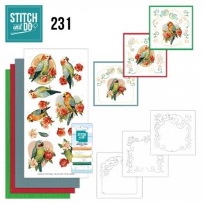 Stitch and do nr. 231 Romantic Parakeet
