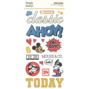 Say Cheese Classic Mouse Foam Stickers (23423)