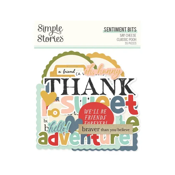 Say Cheese Classic Pooh Sentiment Bits &amp; Pieces (23924)