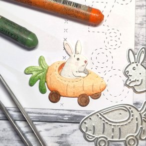 Gummiapan Die Kanin & Morotsbil 