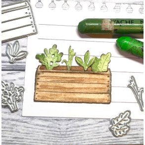 Gummiapan Die Planteringsl�da med Gr�dor 