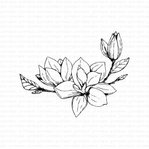 Gummistempel Magnolia gummiapan