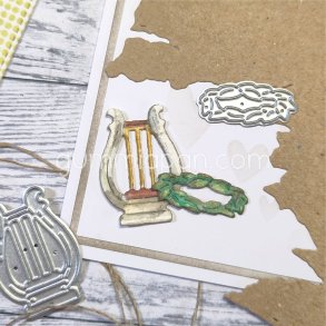 Die Harpa och lagerkrans gummiapan 