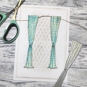 Die Gardinl�ngd gummiapan 