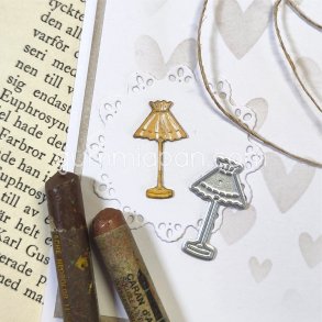 Die Lampa med sk�rm gummiapan 