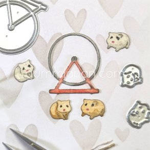 Die Hamsterhjul & Hamstrar gummiapan 