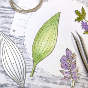 Die Stort Randigt Blad gummiapan 