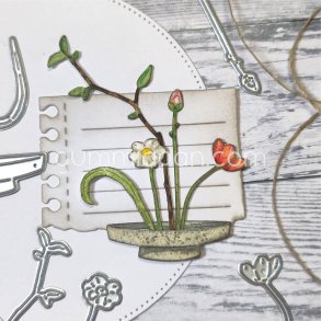 Die Blommor p� fat gummiapan