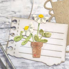 Die Blommor & Kruka  gummiapan 