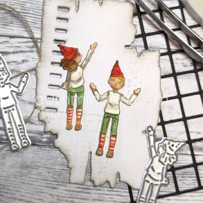 Die Jultomtens Hj�lpredor  gummiapan J