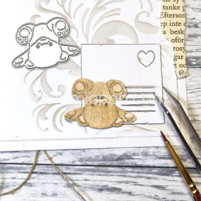 Die  Nalle P� Rygg gummiapan 