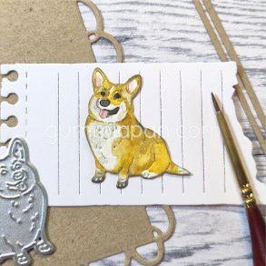 Die Welsh Corgi gummiapan 