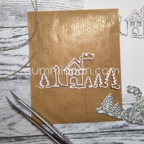 Die One Line House  gummiapan D25