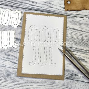 Die Streckad God Jul gummiapan J