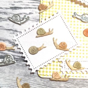 Die 3 Sm� Sniglar gummiapan 