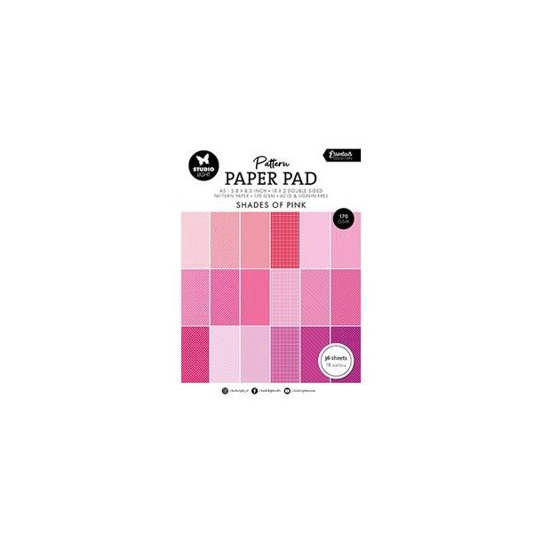Studio Light Paper Pad "Shades of Pink" SL-ES-PP163
