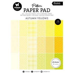 Studio Light Paper Pad Patterned Shades of Yellow SL-ES-PPP233