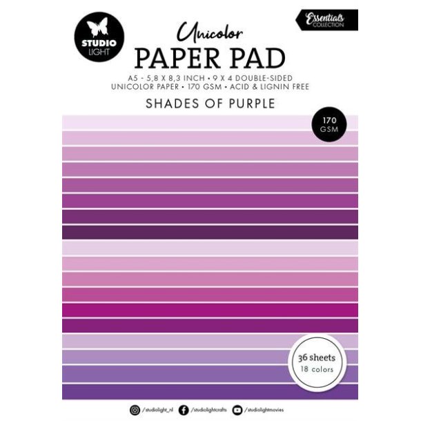 Studio Light Paper Pad Shades of Purple SL-ES-UPP247