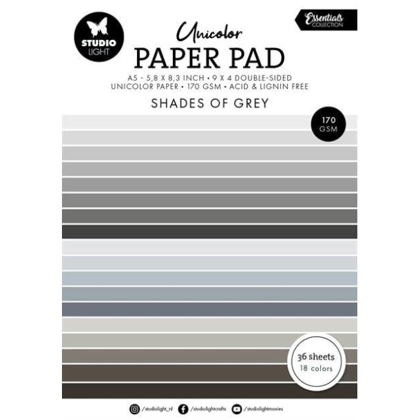 Studio Light Paper Pad Shades of Grey SL-ES-UPP248