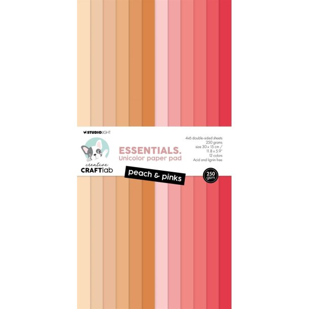 Studio Light Paper Pad "Peach &amp; Pinks" CCL-ES-UPP292