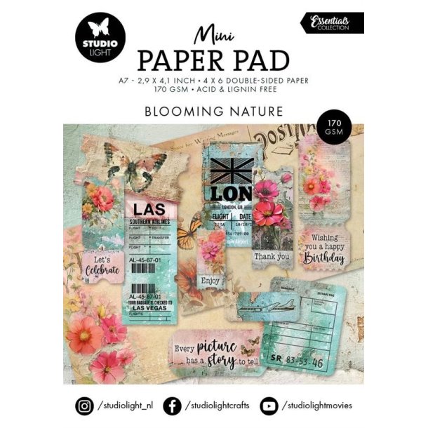 Studio Light Paper Pad "Mini - Blooming nature" SL-ES-DPP303