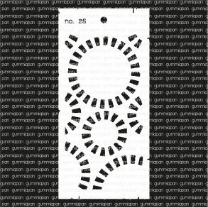 Stencil No. 25 gummiapan
