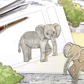 Die Elefant gummiapan 