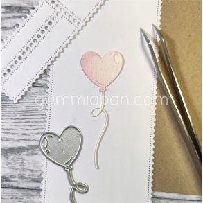 Die Hj�rtformad Ballong gummiapan 