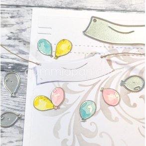 Die Vimpel & Ballonger gummiapan 