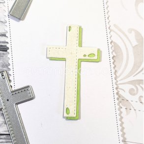 Die Kors med bakgrund gummiapan 