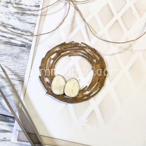 Die Krans med �gg gummiapan 