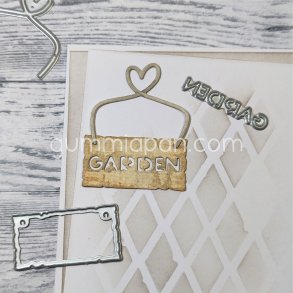 Die Garden Sign gummiapan 