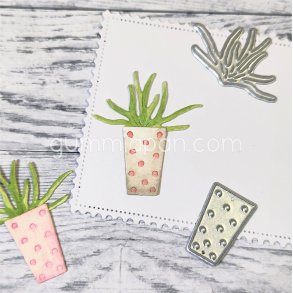 Die V�xt med Kruka gummiapan 