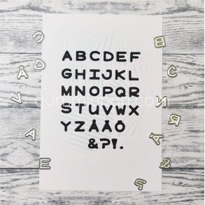 Die Alfabet Boston gummiapan 