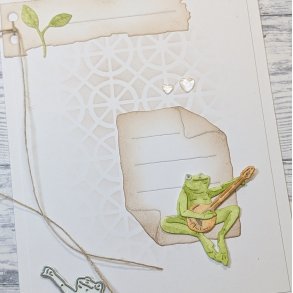 Die Groda med Banjo gummiapan 