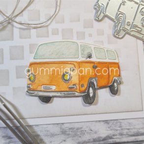 Die Hippie Van gummiapan