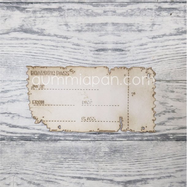 Die Slitet Boarding Pass gummiapan