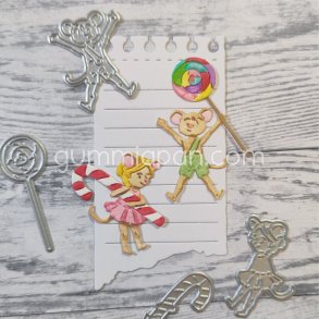 Die M&ouml;ss med Godis gummiapan