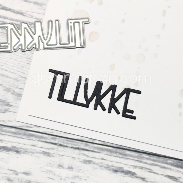 Die Tillykke gummiapan