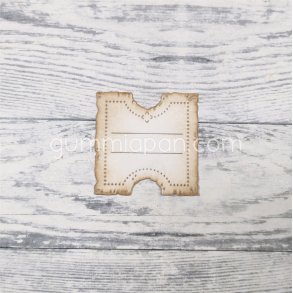 Die Sliten Biljett med Bling gummiapan