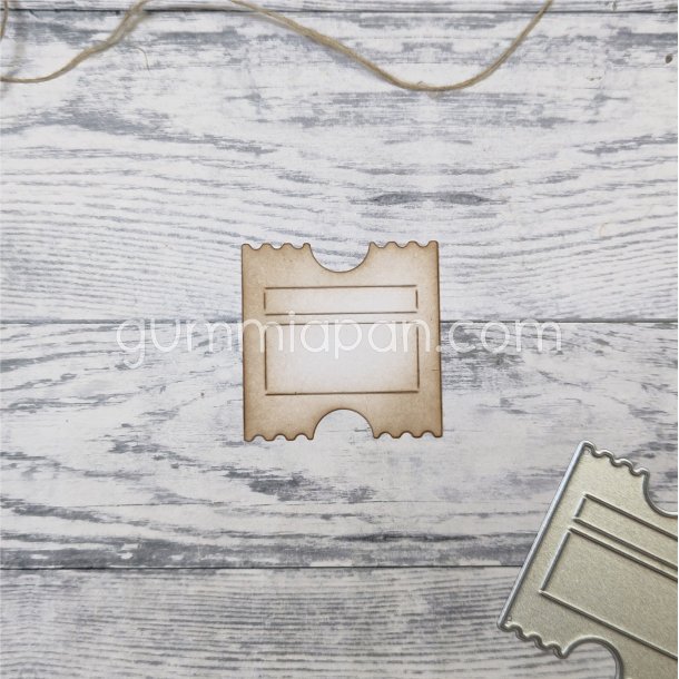 Die Klassisk Biljett gummiapan 