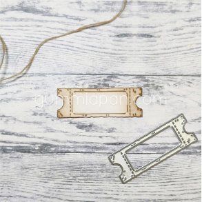 Die Sliten Biljett med Ruta gummiapan 